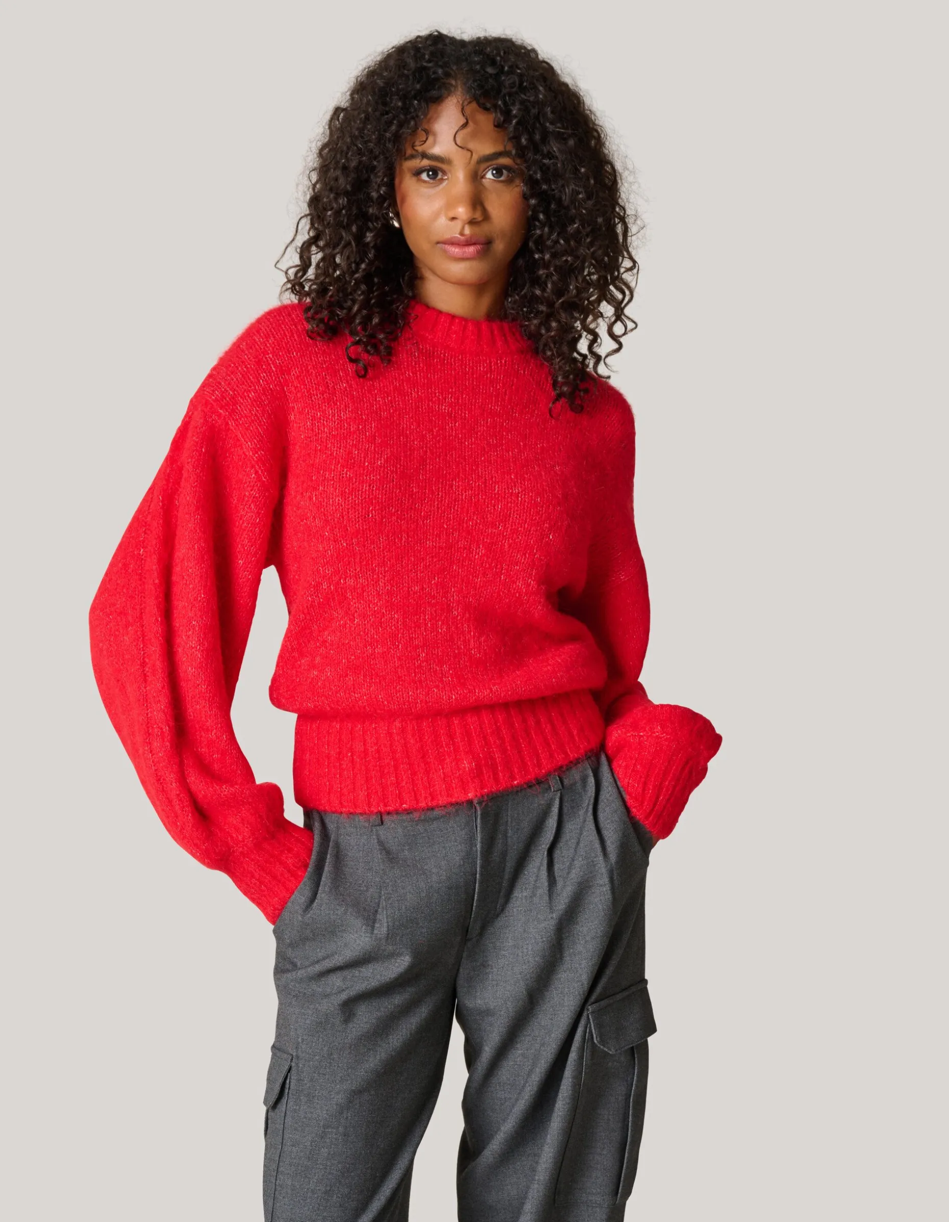Gebreide Trui Rood
