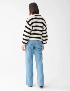 Gestreept Vest Zwart/Wit