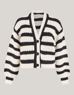 Gestreept Vest Zwart/Wit