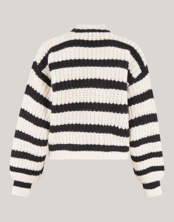 Gestreept Vest Zwart/Wit