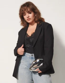 Getailleerde Blazer Zwart By Fred