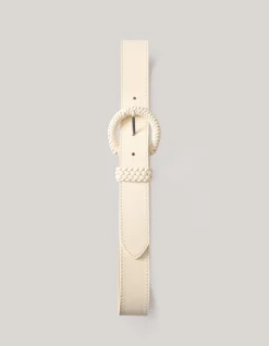 Gevlochten Riem Gebroken Wit