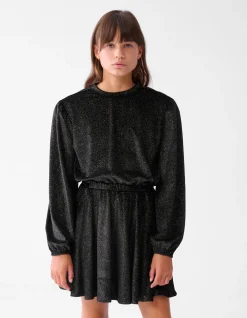 Glitter Jurk Zwart