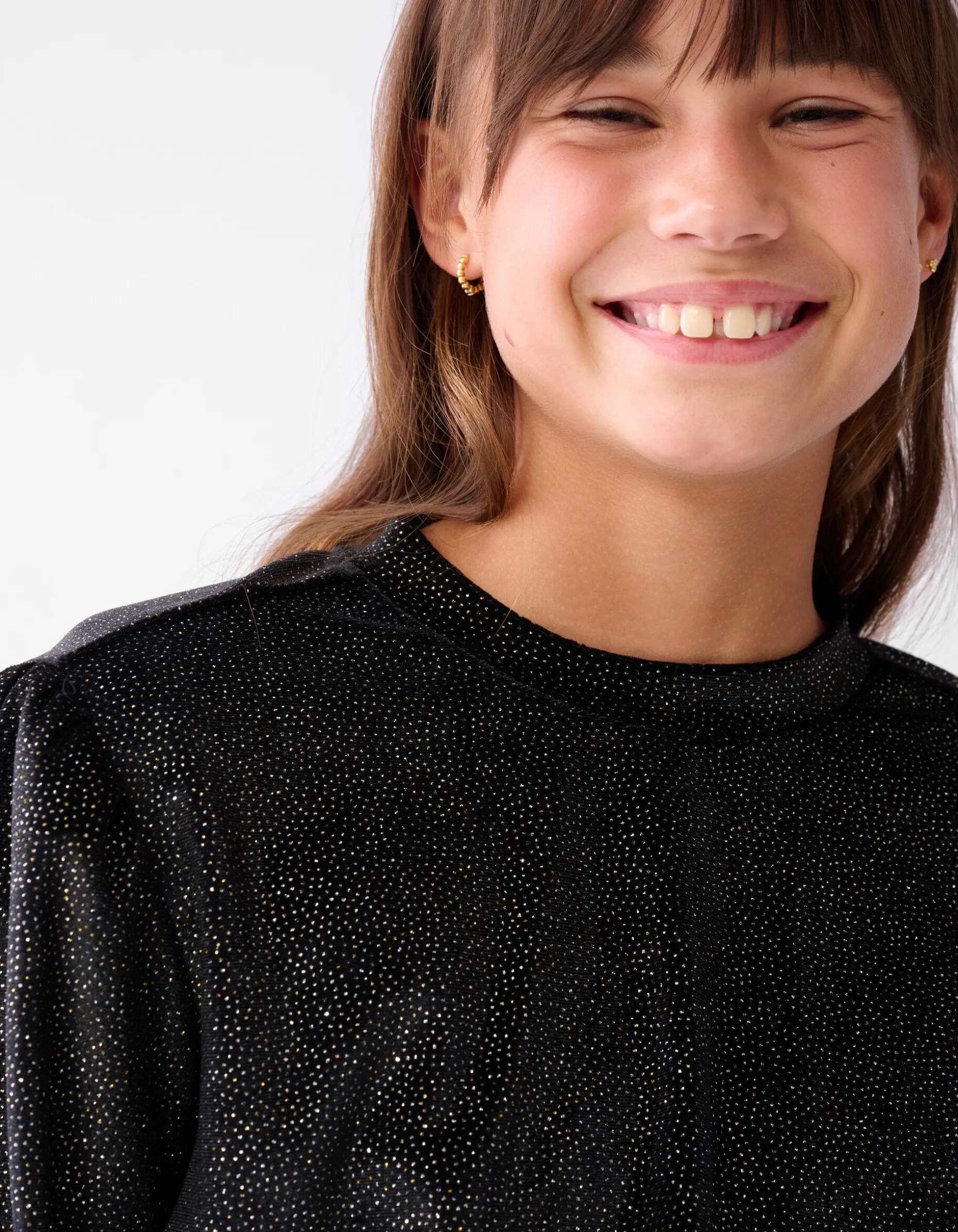 Glitter Jurk Zwart