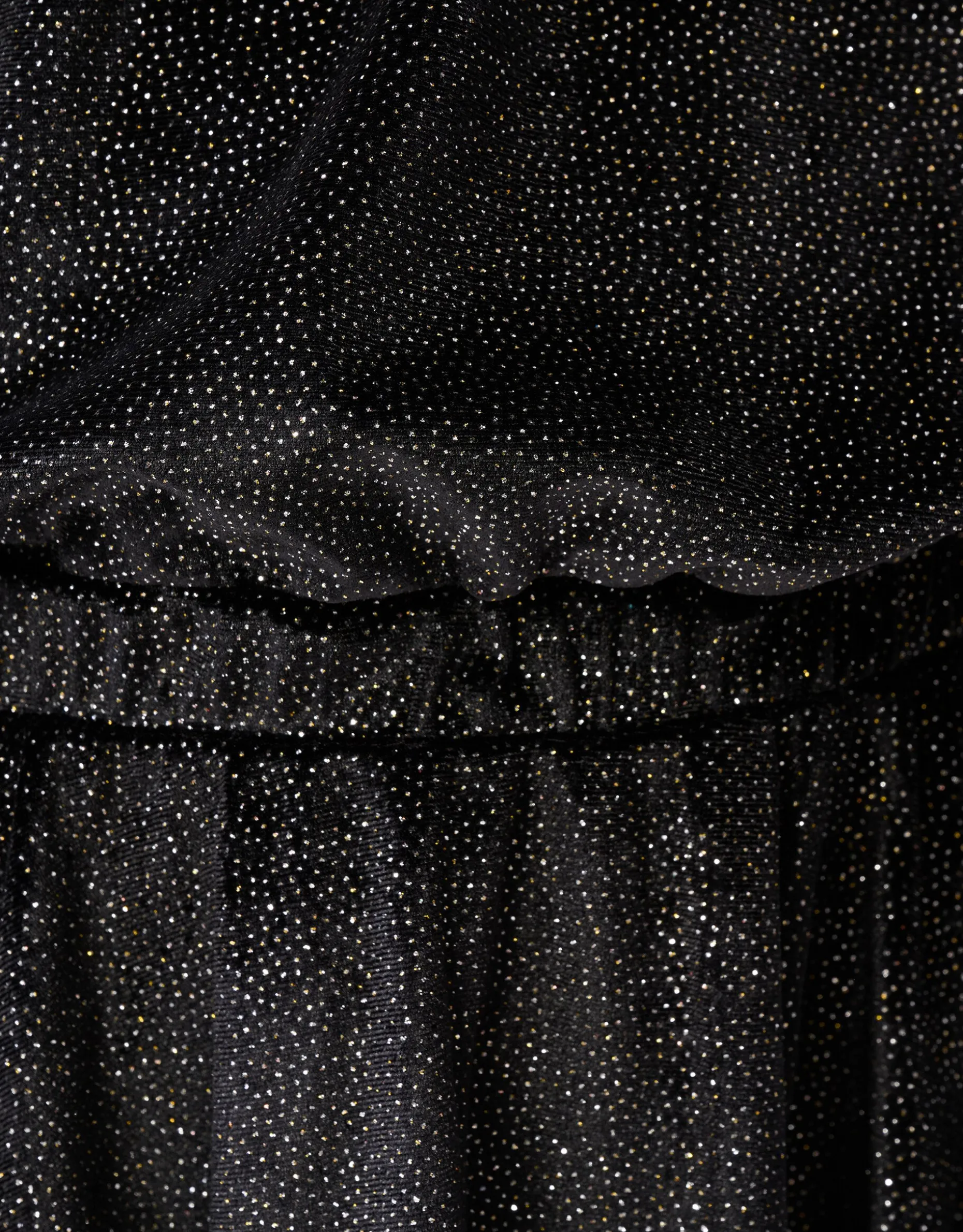 Glitter Jurk Zwart