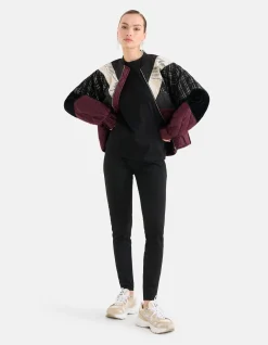 Glitter Legging Zwart