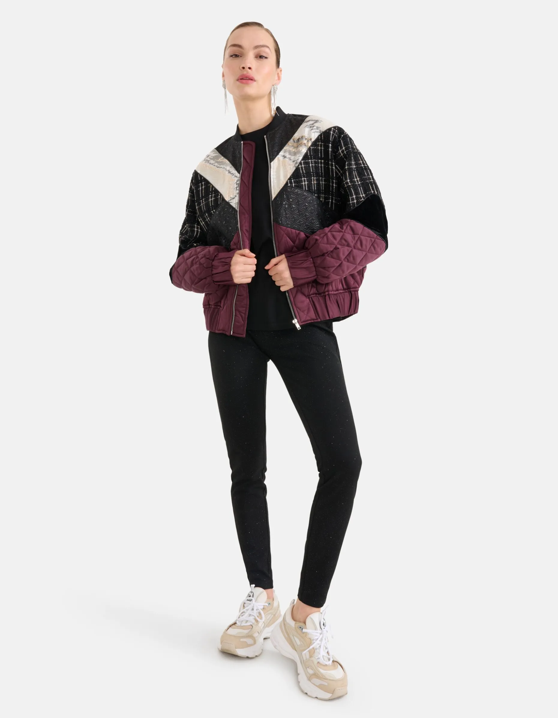 Glitter Legging Zwart