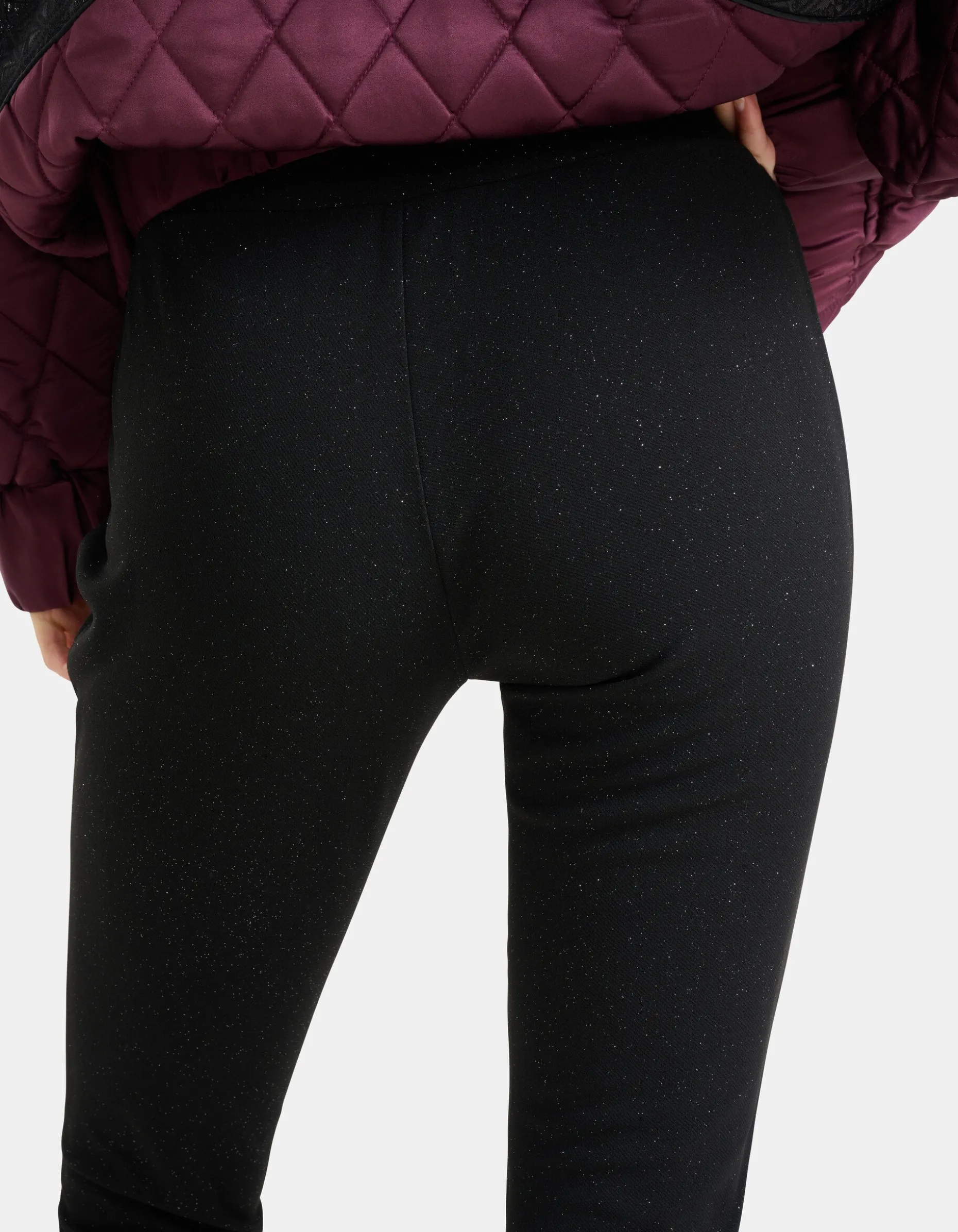 Glitter Legging Zwart