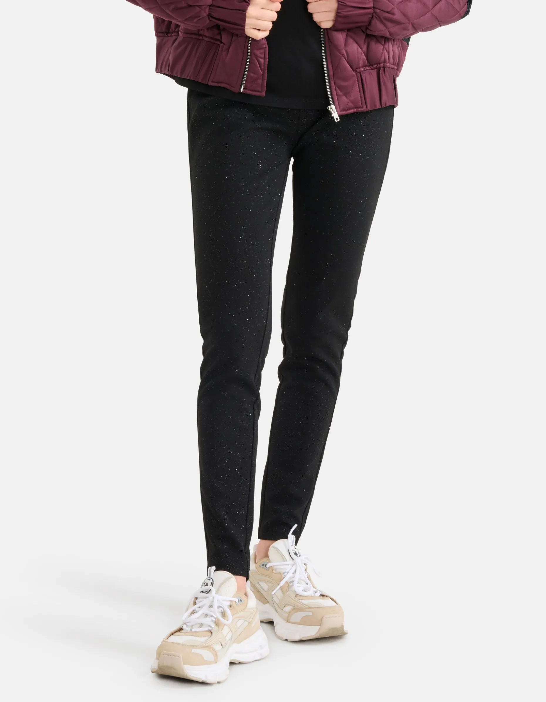 Glitter Legging Zwart