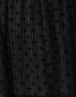 Glitter Mesh Rok Zwart