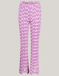 Graphic Heart Split Flair Paars
