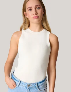 Halter Top Gebroken Wit