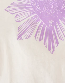 Heart Artwork T-shirt Gebroken Wit