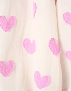 Heart Blouse Gebroken Wit