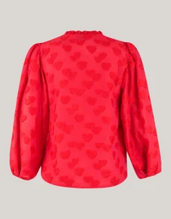 Heart Blouse Rood