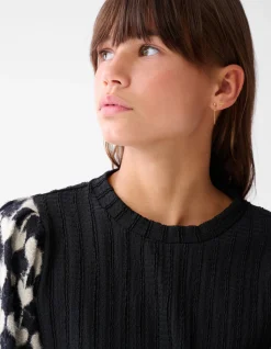 Heart Mix Top Zwart