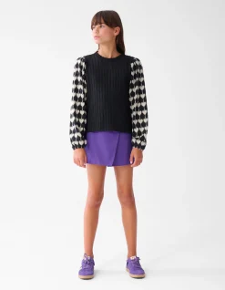 Heart Mix Top Zwart