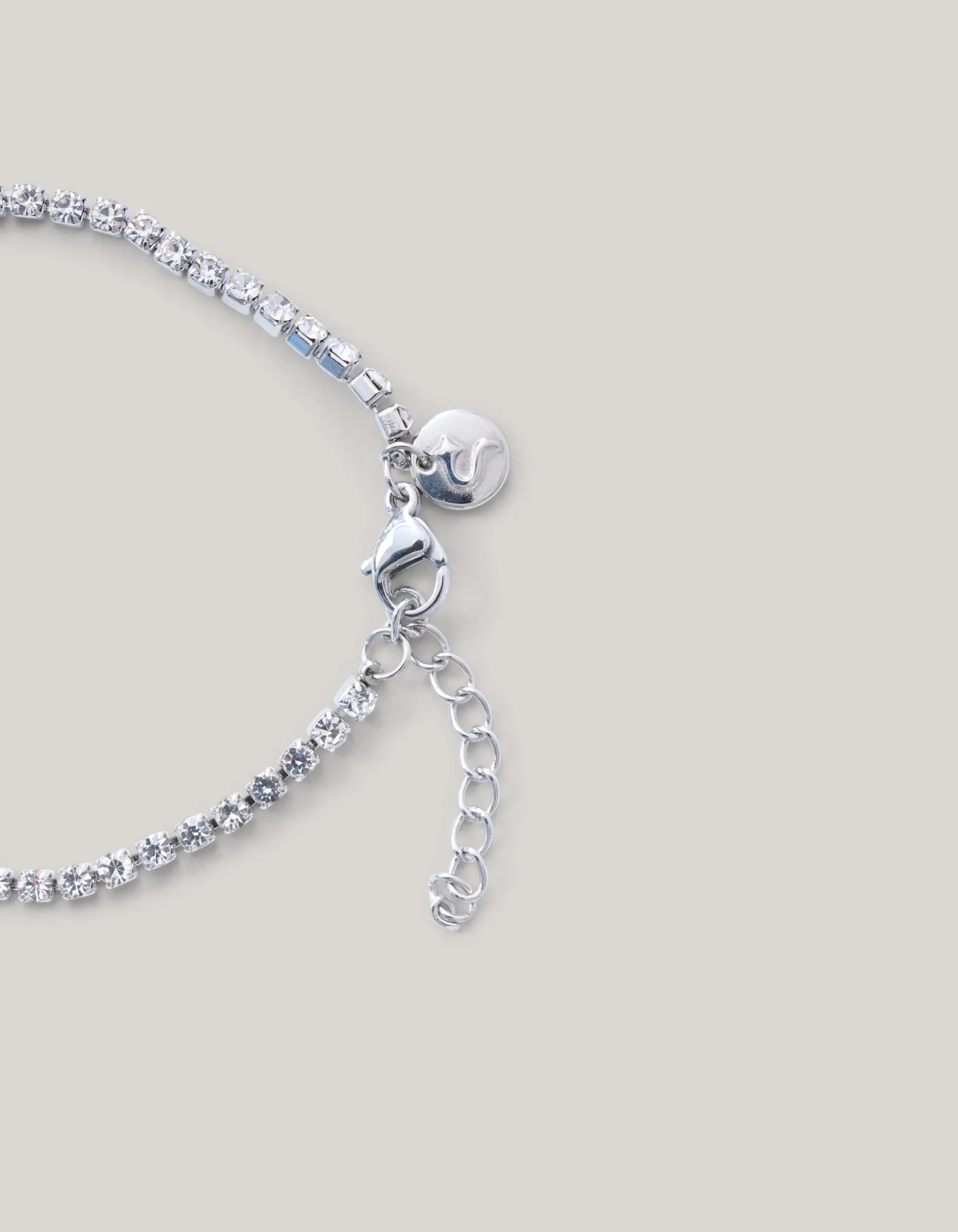 Heart Strass Armband Zilver