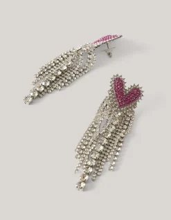 Heart Strass Oorbellen