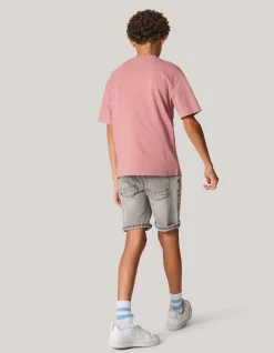 Heavy Basis T-shirt Donkerroze