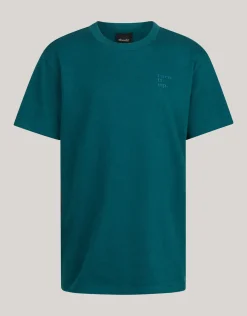 Heavy Basis T-shirt Donkergroen