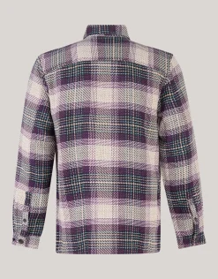 Heavy Ruiten Overshirt Donkerrood