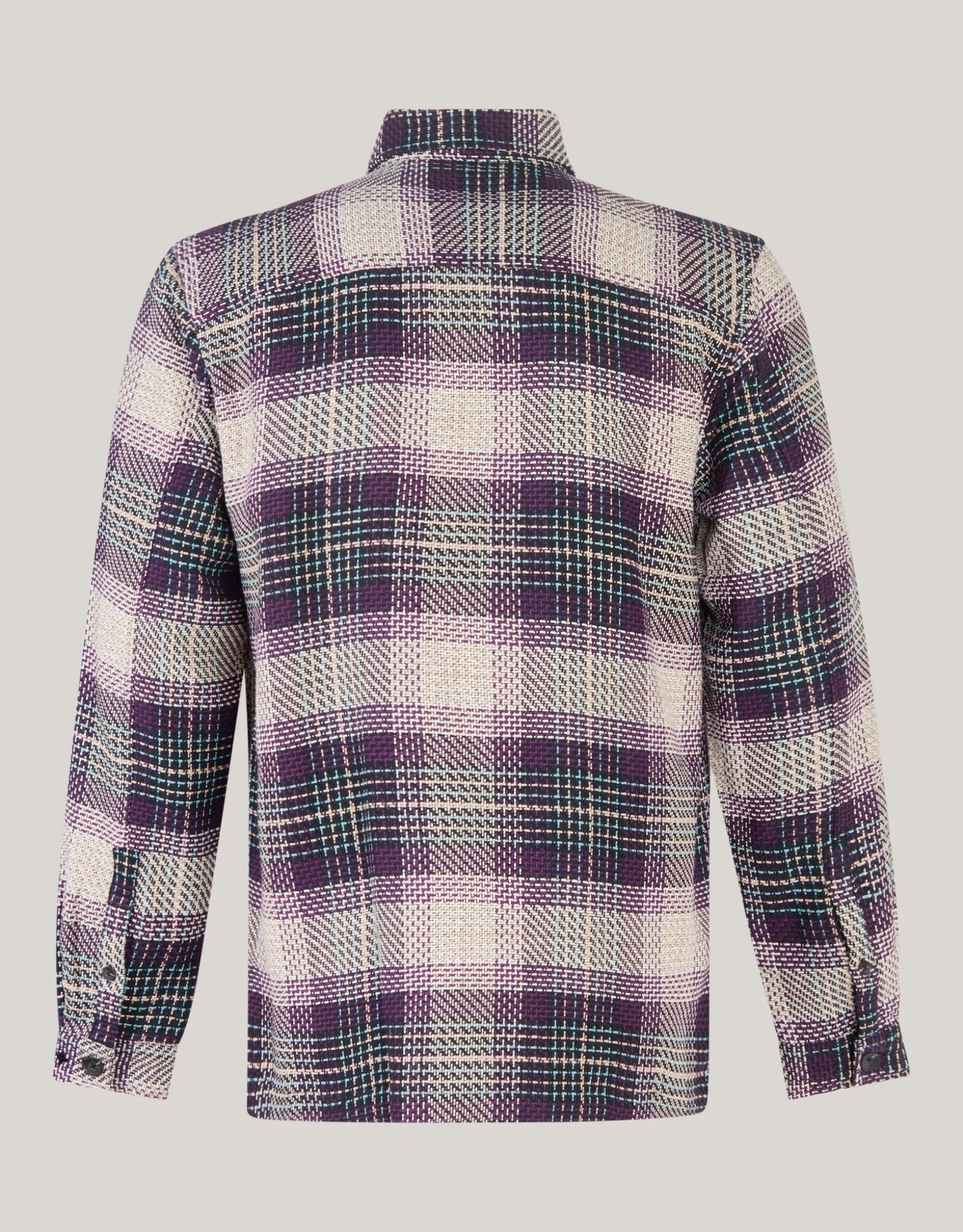 Heavy Ruiten Overshirt Donkerrood