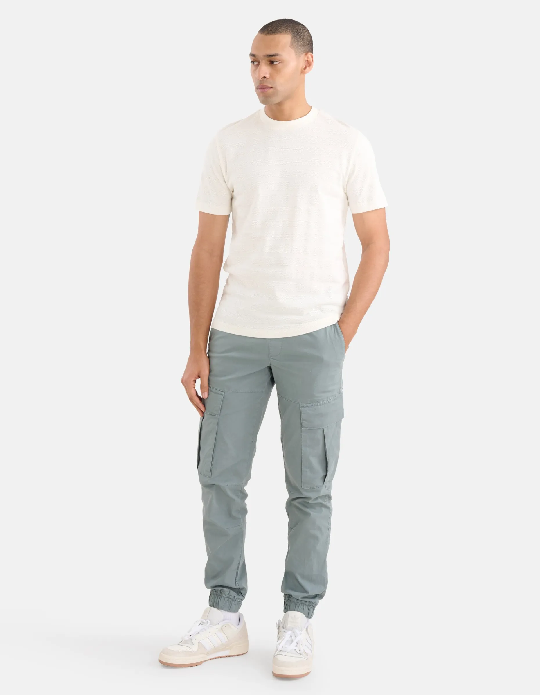 Honeycomb T-shirt Wit