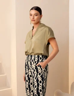 Inside Out Top Groen By Mieke