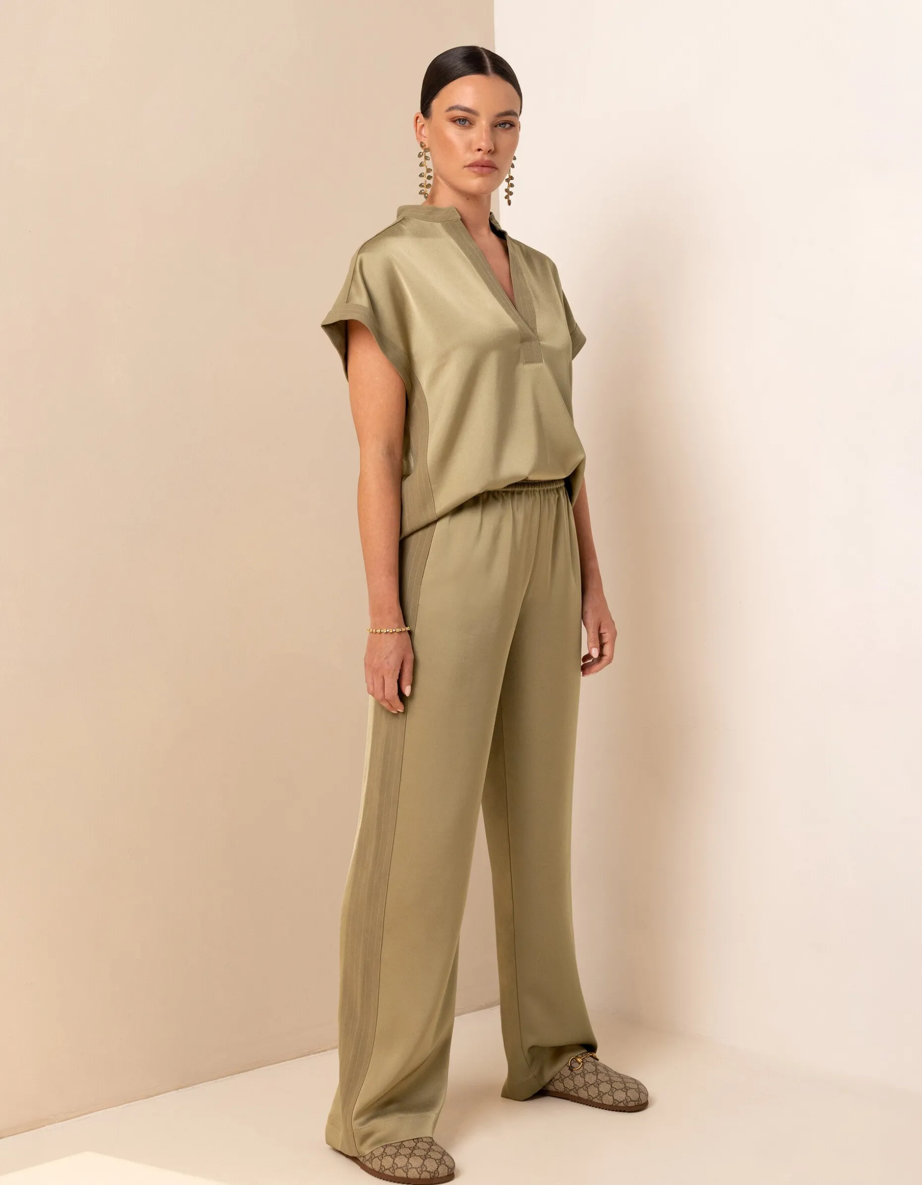 Inside Out Top Groen By Mieke