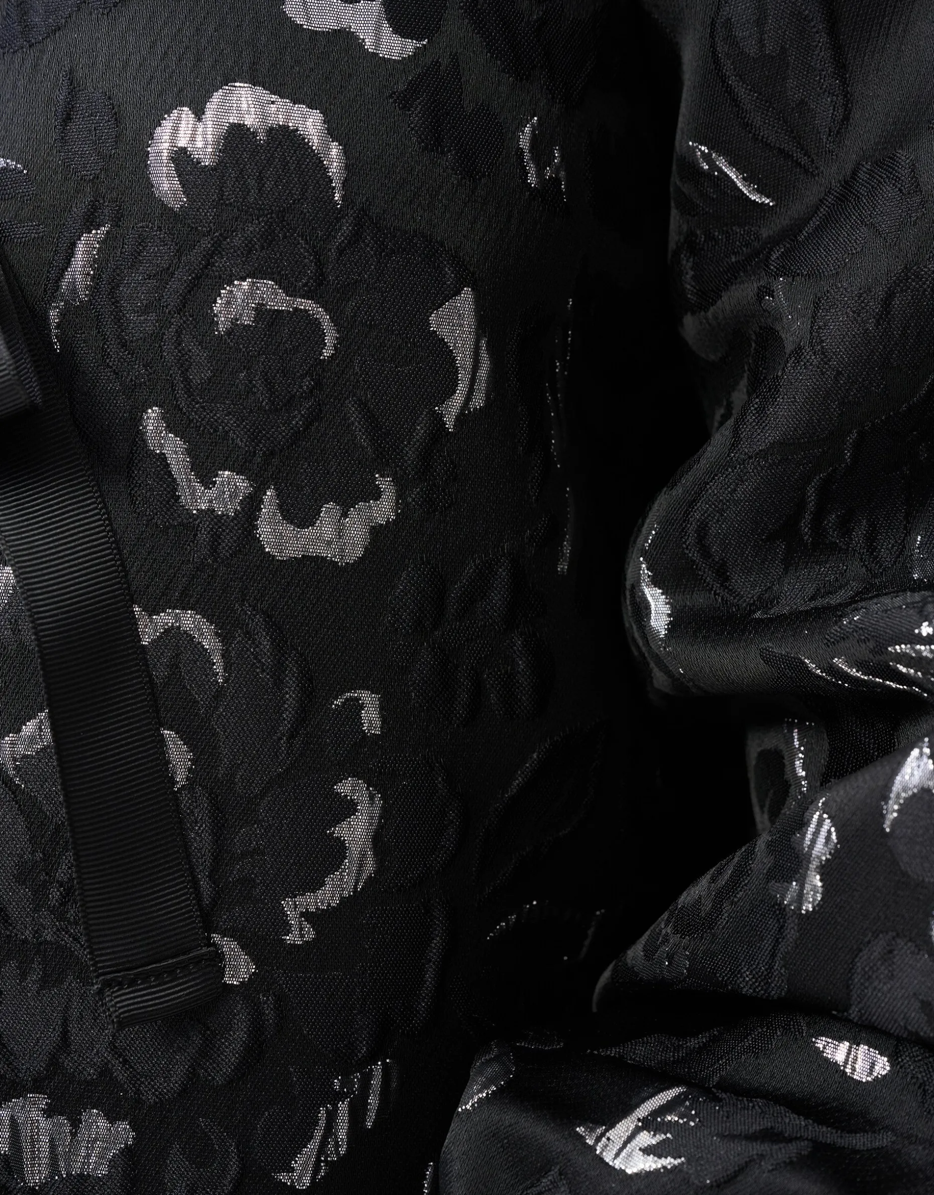 Jacquard Strik Top Zwart