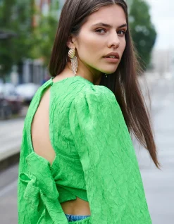 Jacquard Top Groen
