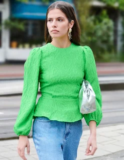 Jacquard Top Groen
