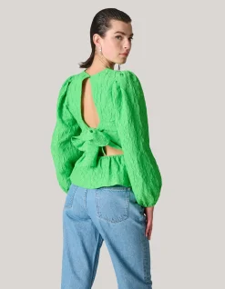 Jacquard Top Groen