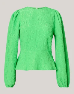 Jacquard Top Groen