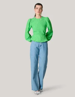 Jacquard Top Groen