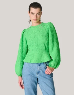 Jacquard Top Groen