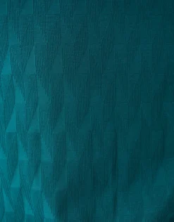 Jacquard T-shirt Donkergroen