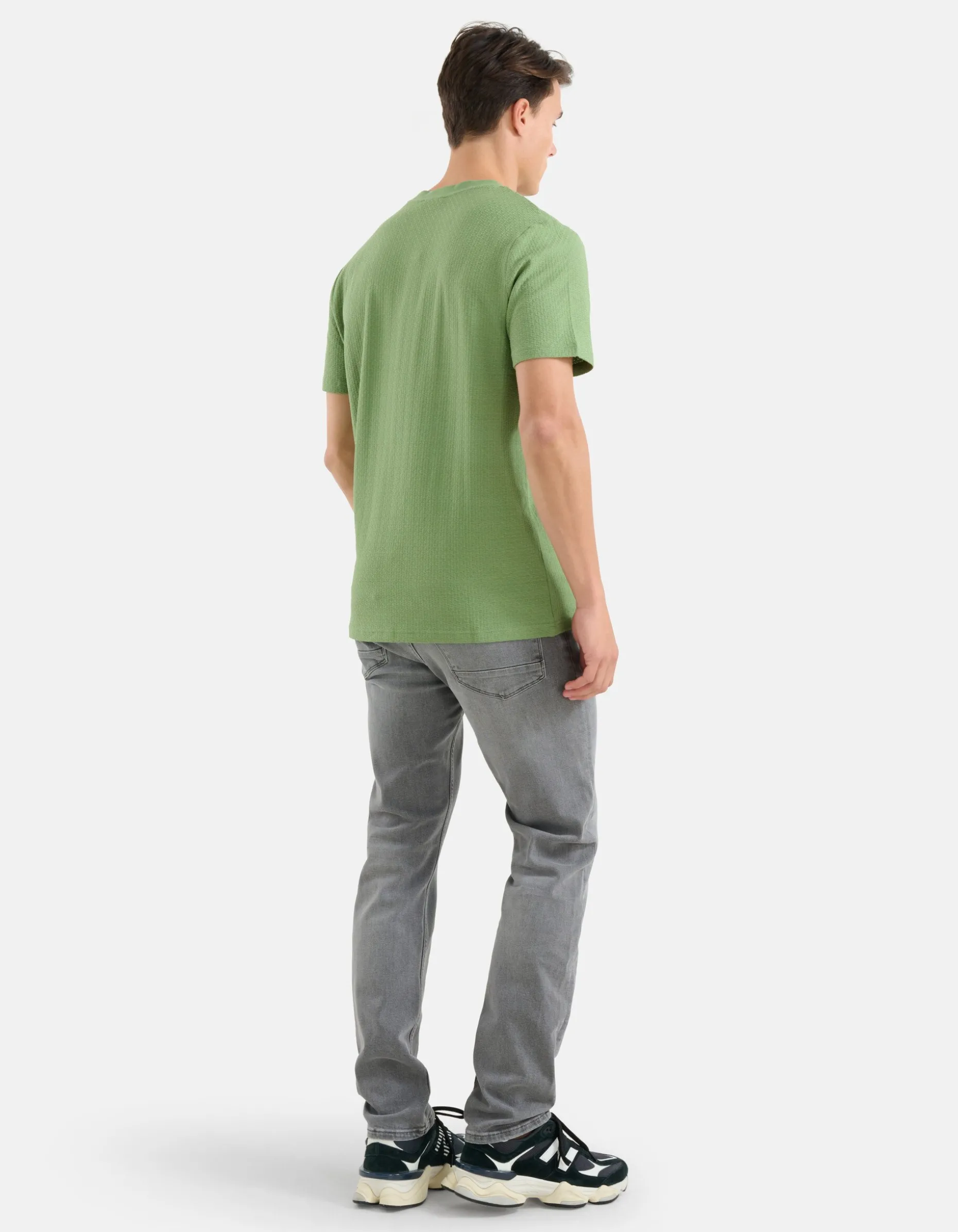 Jacquard T-shirt Groen