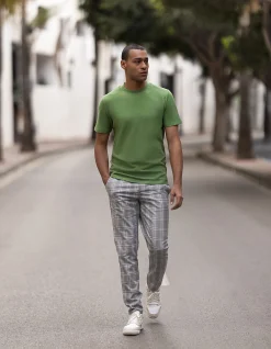 Jacquard T-shirt Groen
