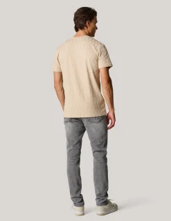 Jacquard T-Shirt Zand