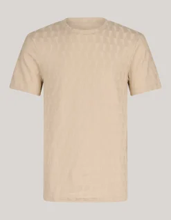 Jacquard T-Shirt Zand