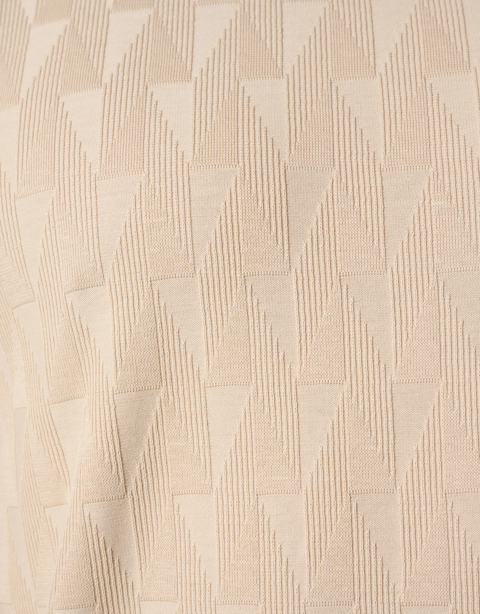 Jacquard T-Shirt Zand