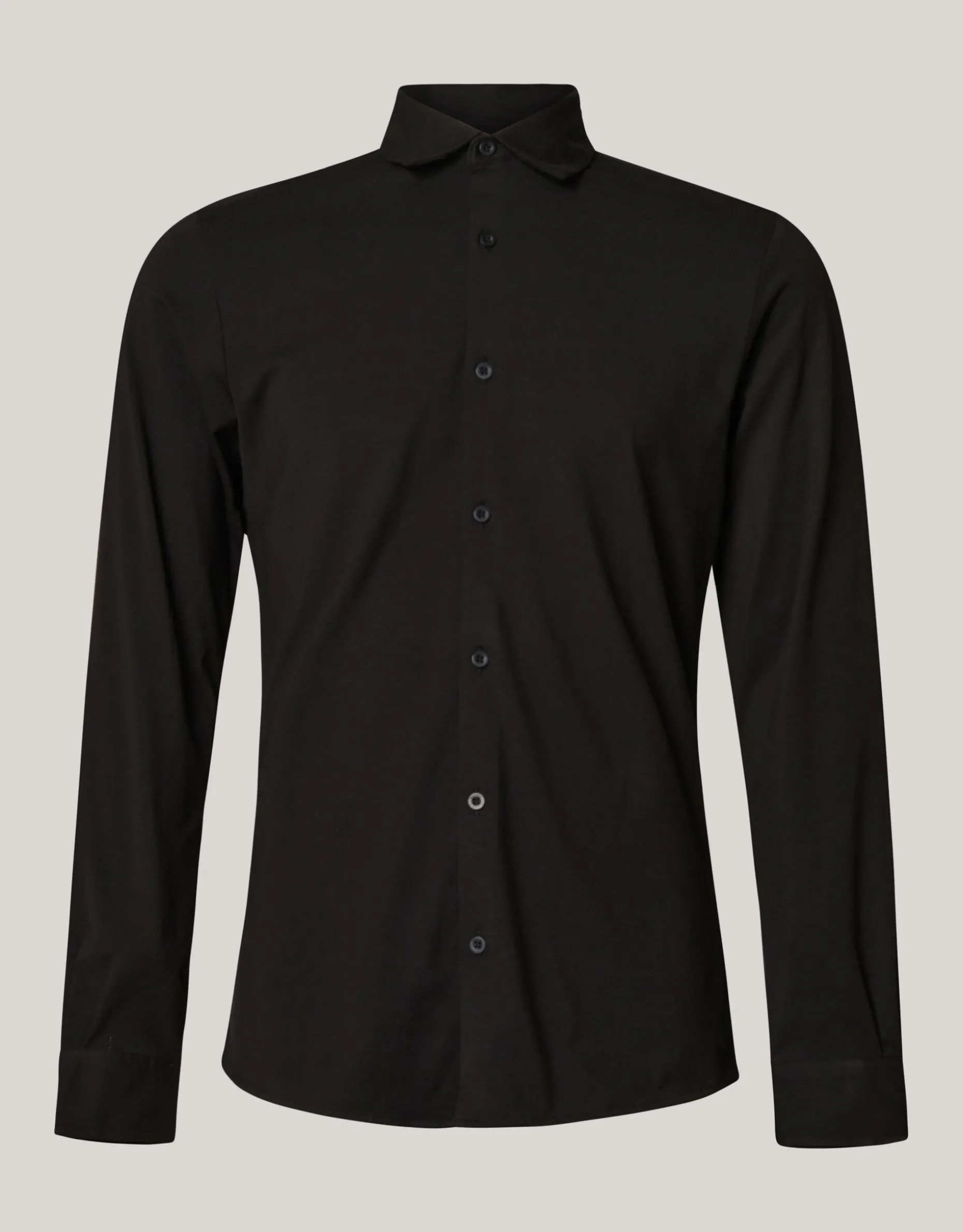 Jersey Overhemd Zwart