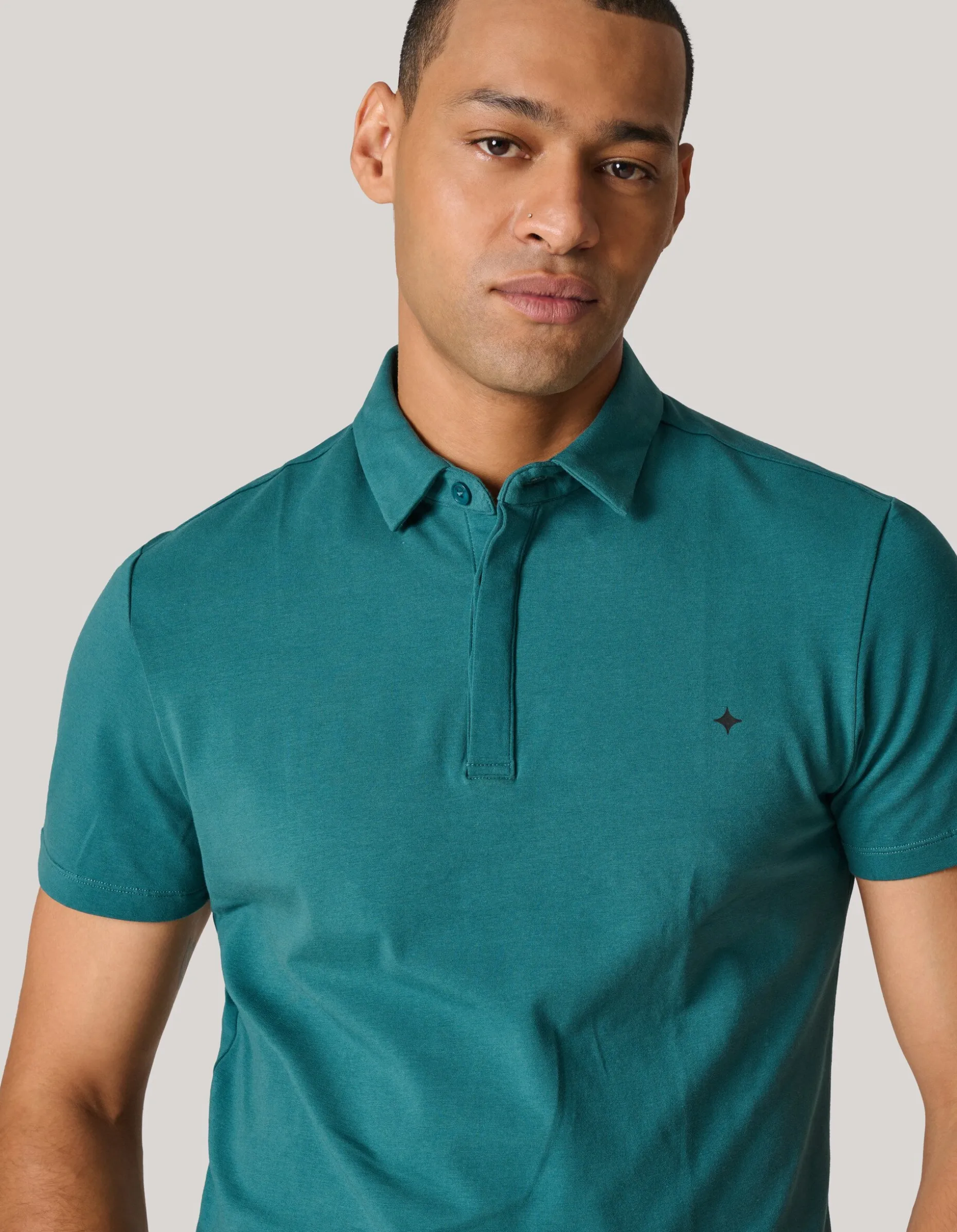 Jersey Polo Turquoise