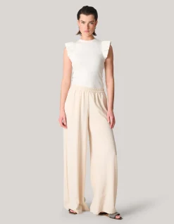 Jersey Ruffle Top Wit