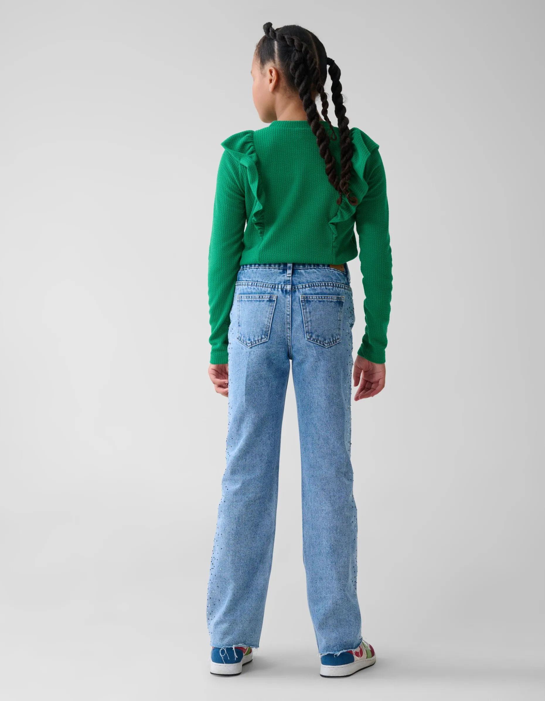 Kabel Ruffle Top Groen