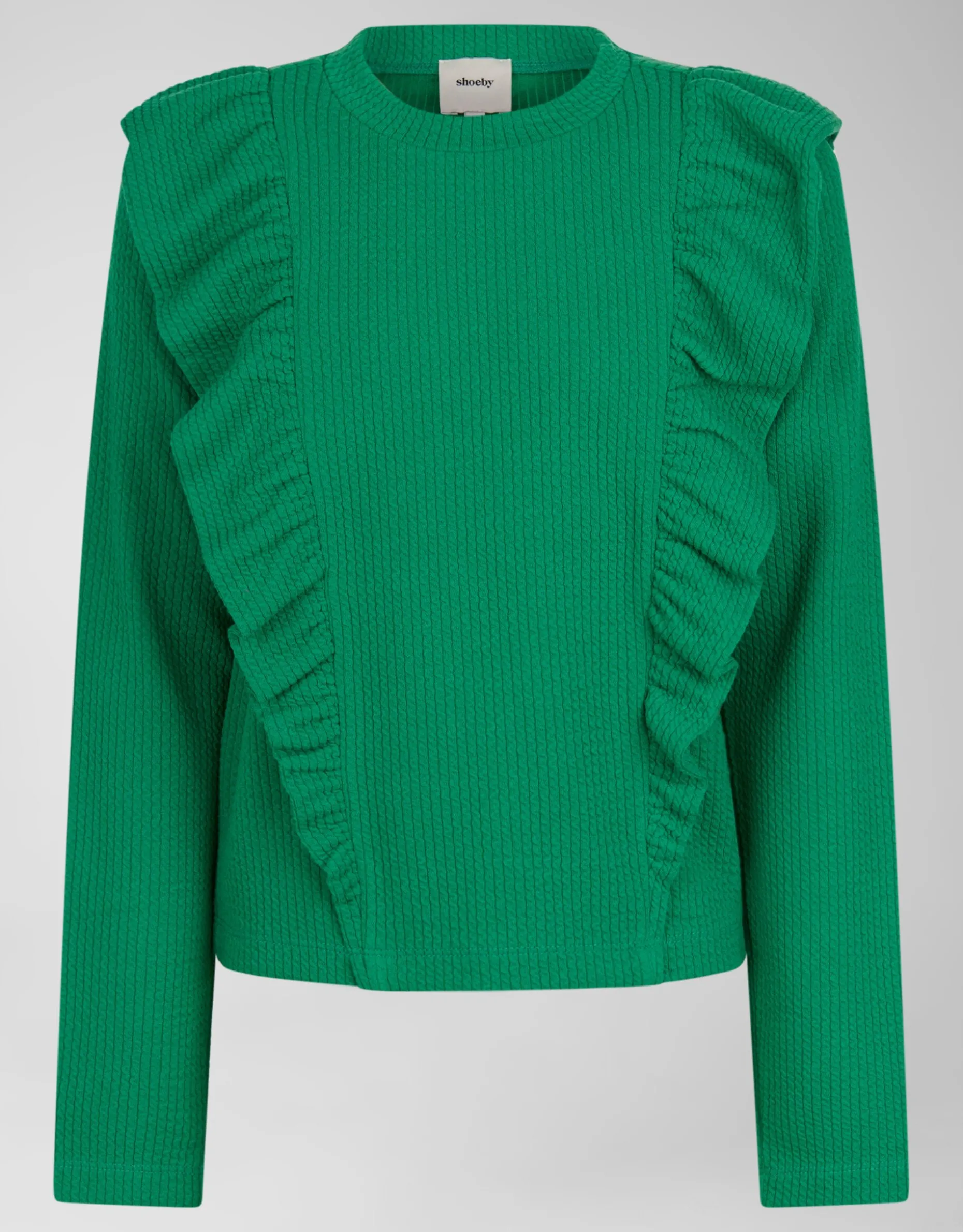Kabel Ruffle Top Groen