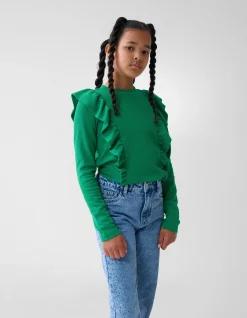 Kabel Ruffle Top Groen