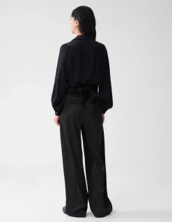 Knot Blouse Zwart